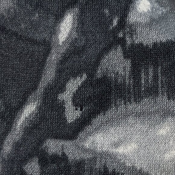 Daisy Fuentes Womens Blouse Sz 2X Black White Artsy Mature Dressy Night Out Date - Picture 6 of 10